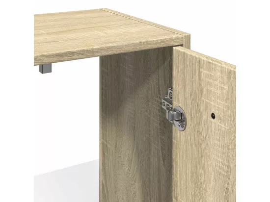 Armoire lavabo de salle de bain chêne sonoma 60x33x60 cm