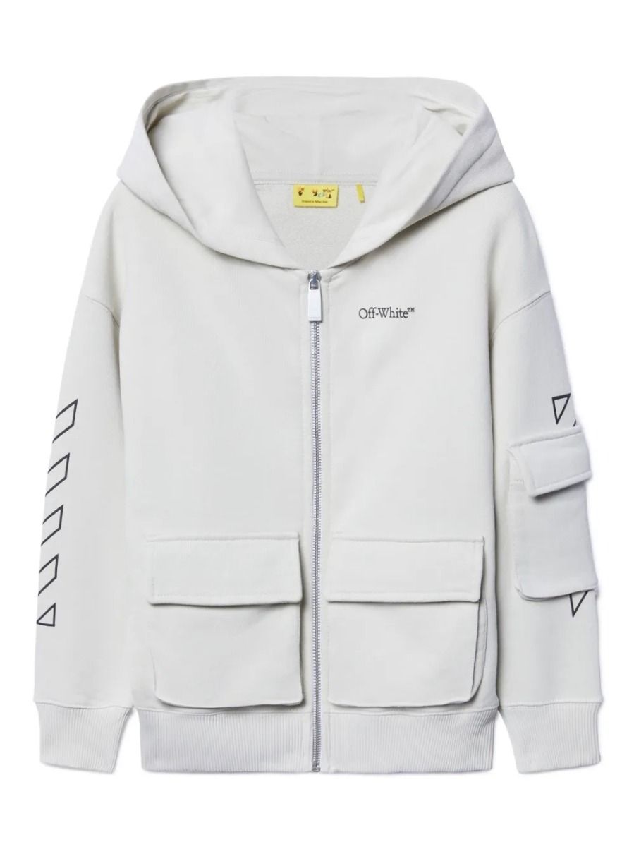 Off-White Diagram Bookish Zip Up Hoodie