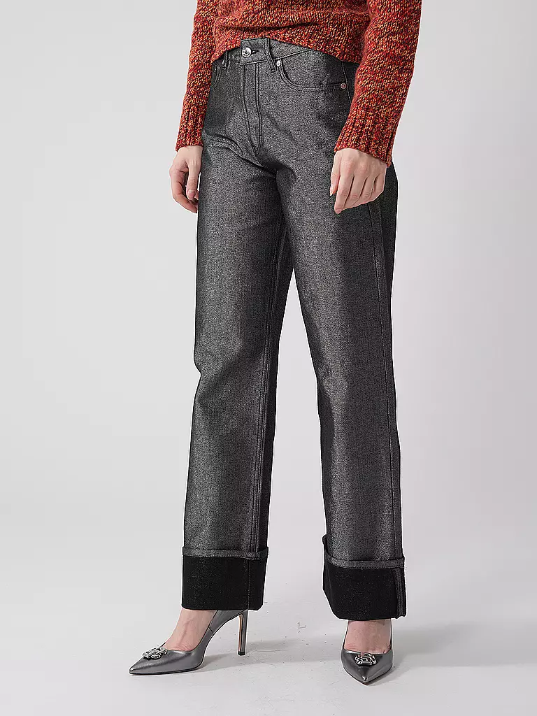 HUGO Jeans Wide Fit GEALENA silber