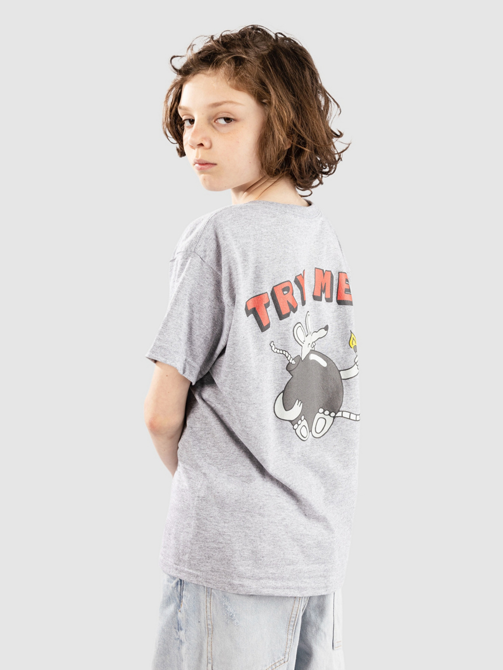 A.LAB Try Me Kids T-Shirt ash
