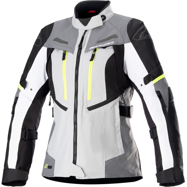 Alpinestars - Veste femme Stella Bogota Pro Drystar® Gris Clair / Gris Foncé / Jaune fluo