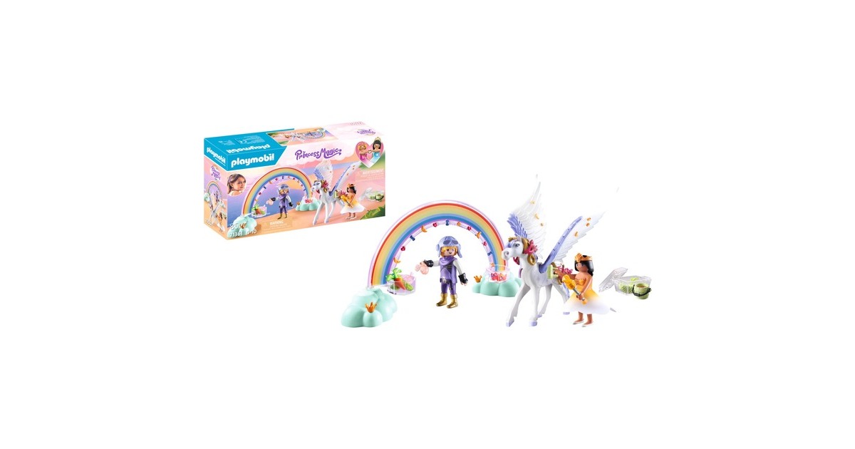 PLAYMOBILPrincess Magic - Pegasus met Regenboog Constructiespeelgoed  (71361)
