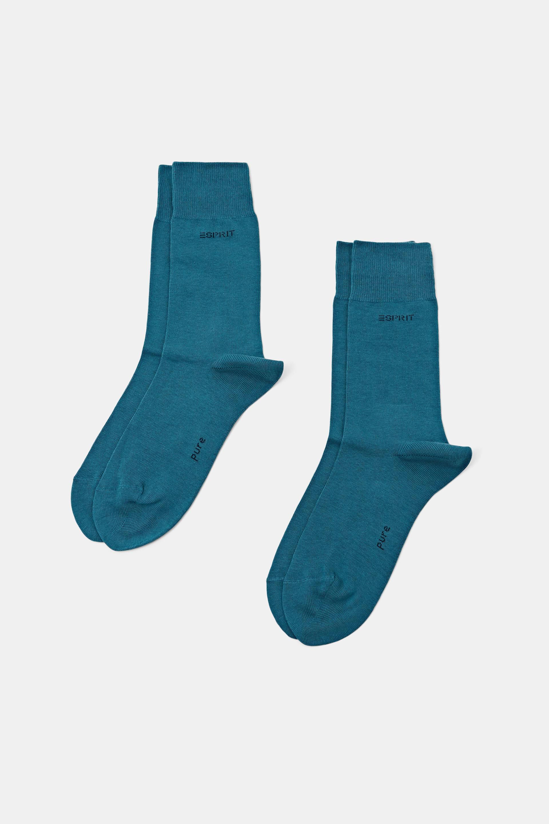 Lot de 2 paires de chaussettes en coton biologique mélangé