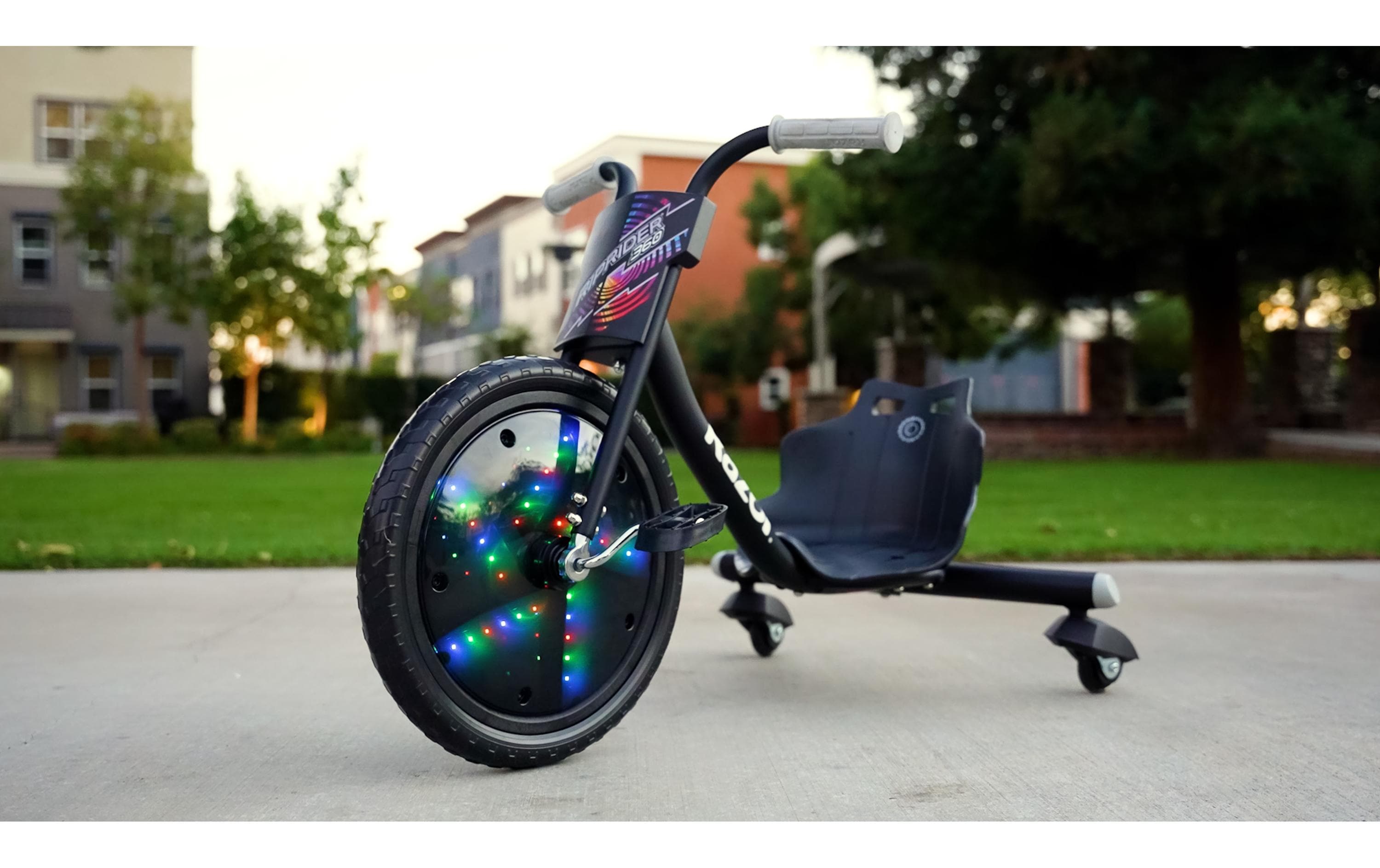 Tretfahrzeug RipRider 360 Lightshow, Schwarz<br>Tretfahrzeug