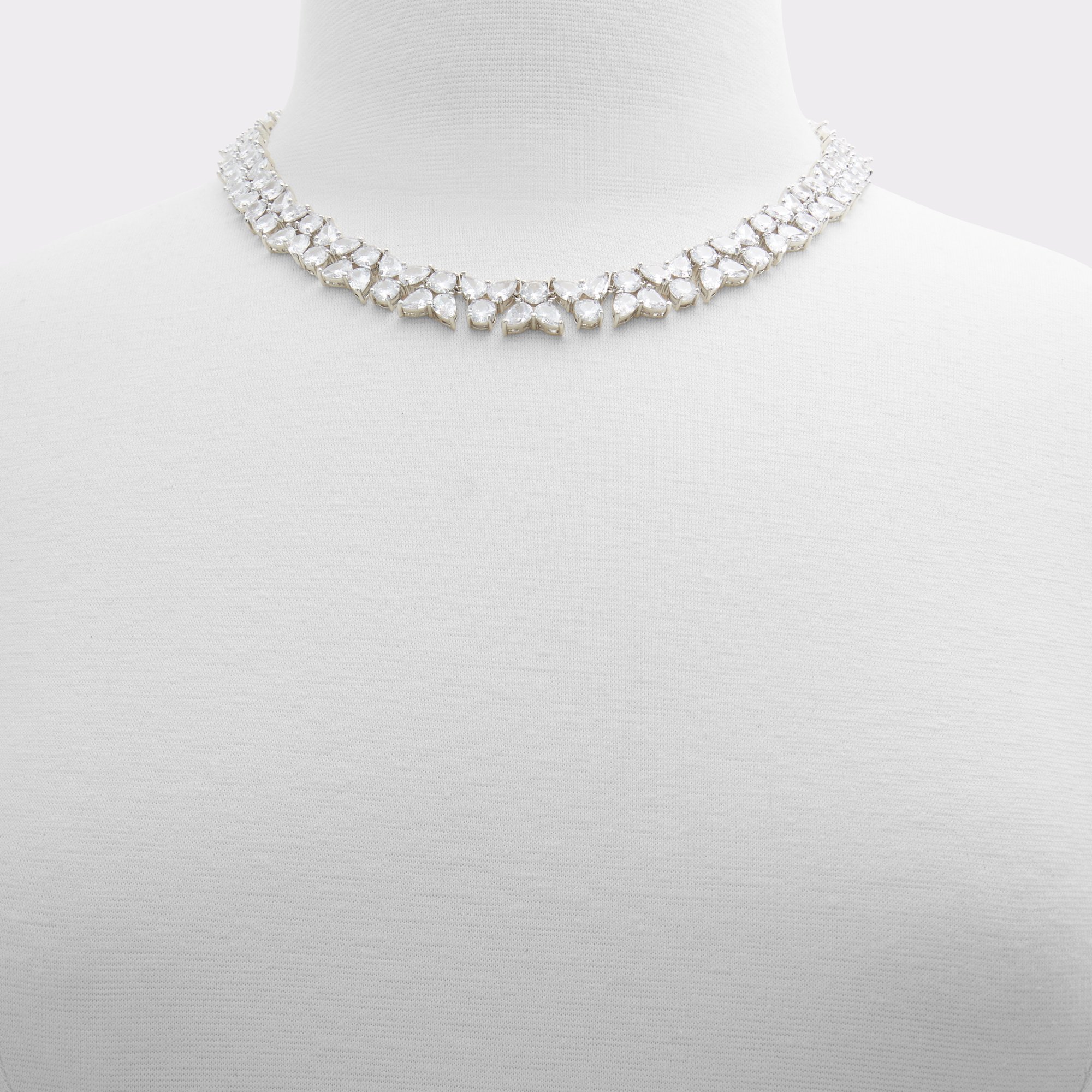 Elitsa Silver-Clear Multi Women Necklaces