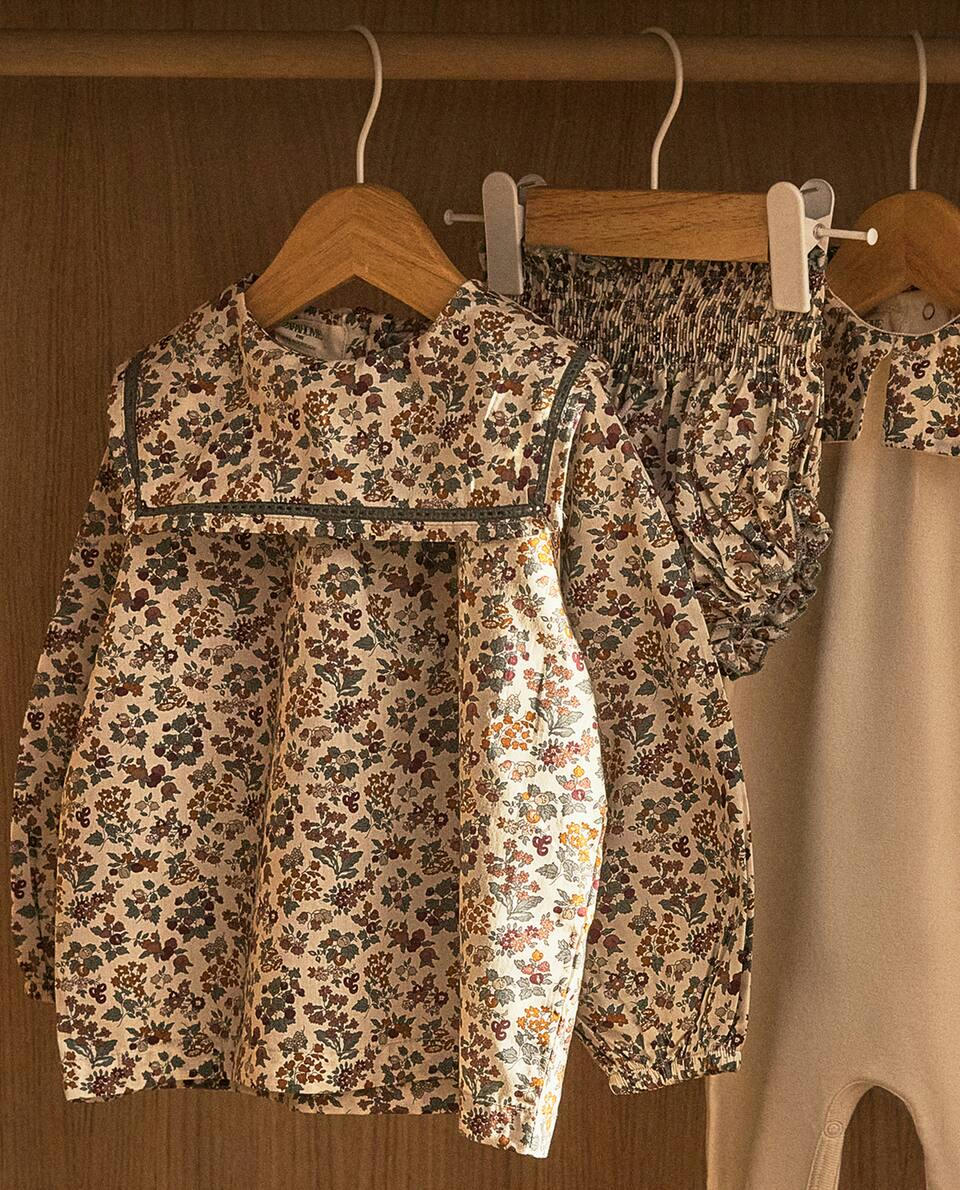 CAMISA INFANTIL COM ESTAMPA FLORAL