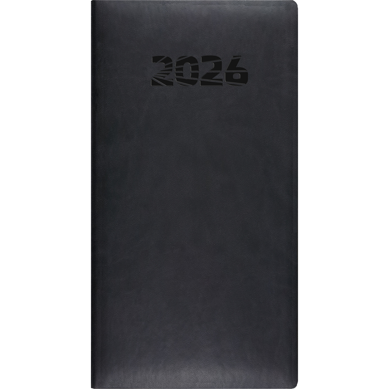 Simplex Agenda 2026 Simply Flex, 1 Woche / 2 Seiten, schwarz