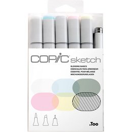 Marqueur sketch, kit de 6 'Blending Basics'