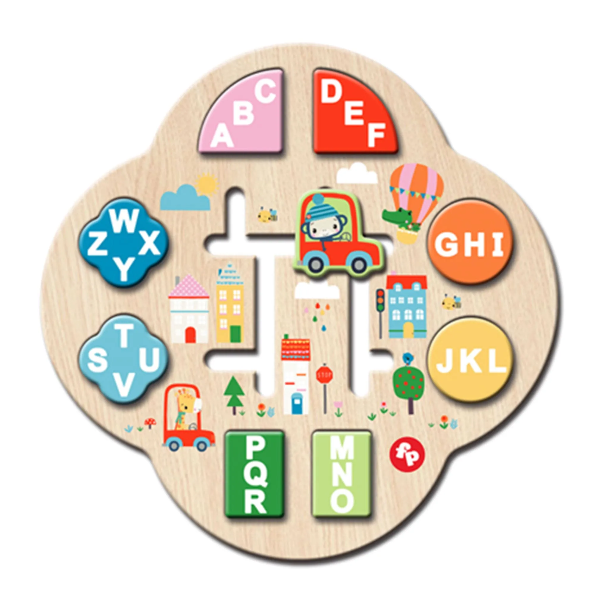 Fisher-Price Casse-Tête Bloc en Bois - Alphabet