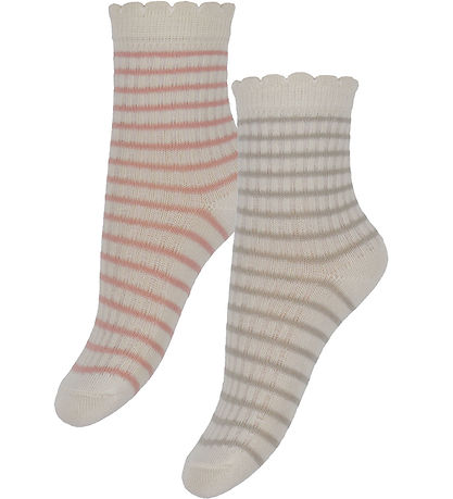Minymo Socken - 7er-Pack - Ash Rose m. Muster