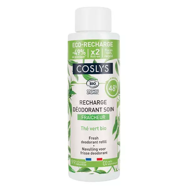 Refil de Desodorante Coslys Fresh Care Chá Verde Orgânico 100ml