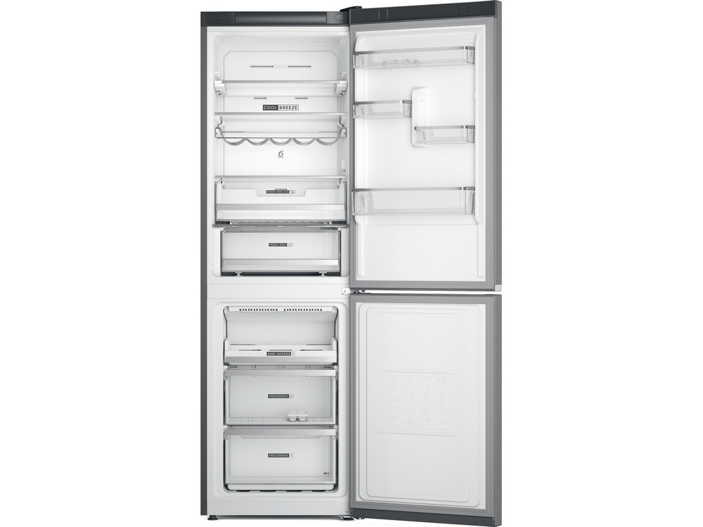 COMBINADO WHIRLPOOL W7X 83T MX NO FROST 191CM 335L INOX