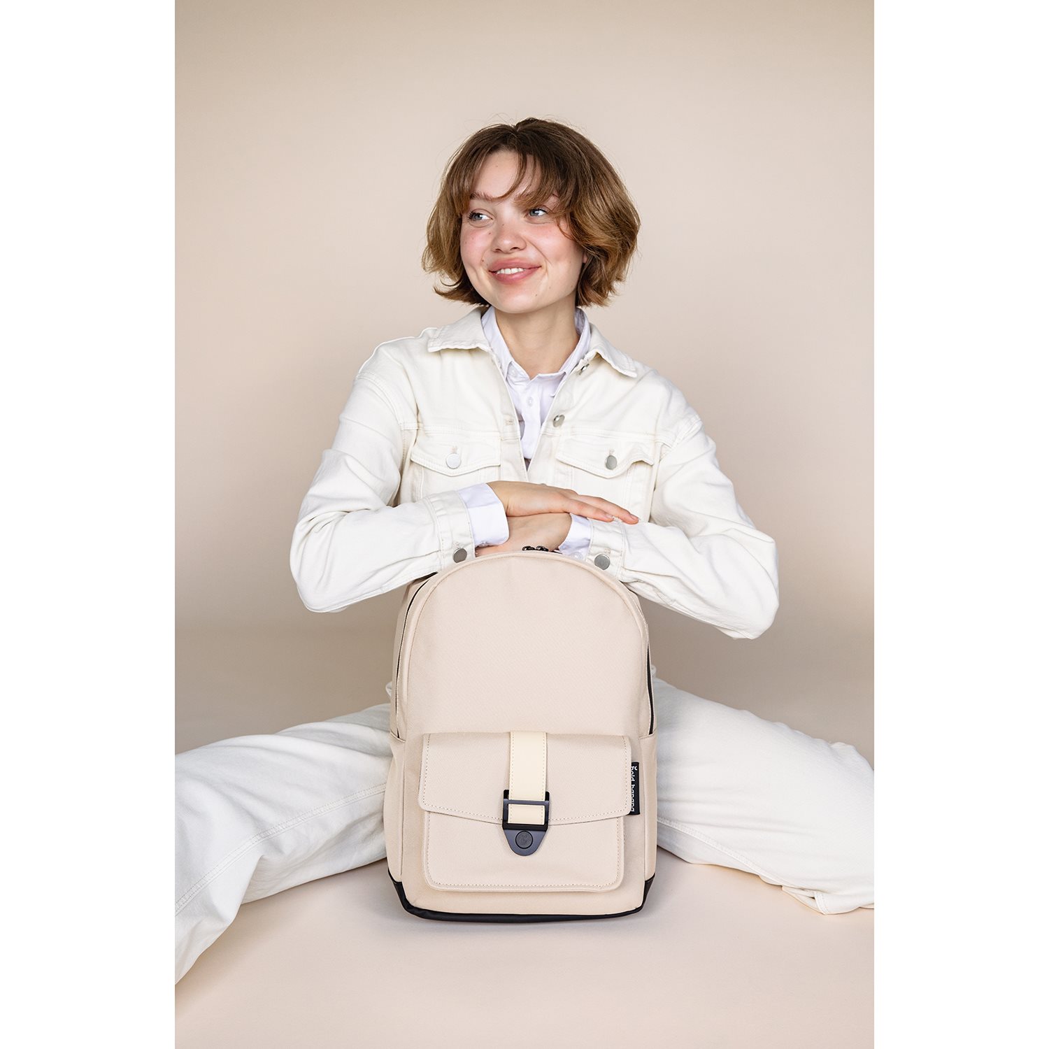 Bold Banana Zipp Top Backpack natural nude