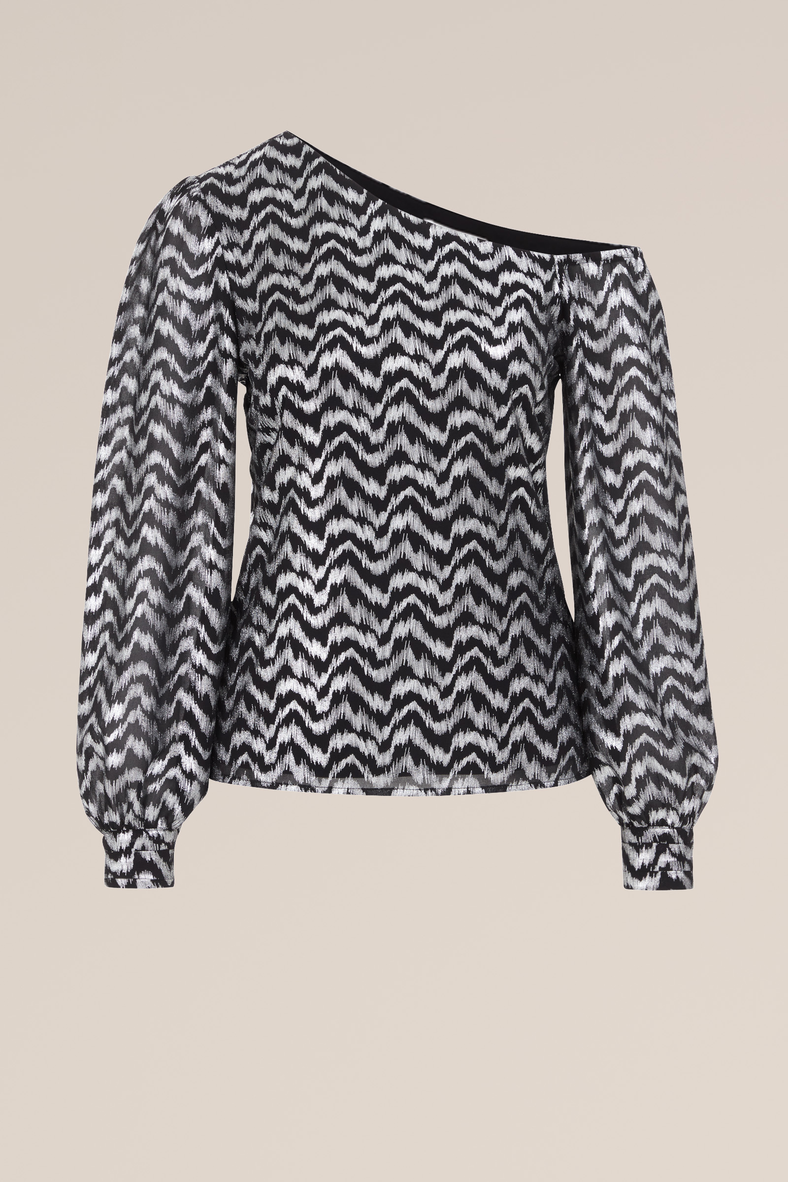 top met dessin WE Fashion Zwart