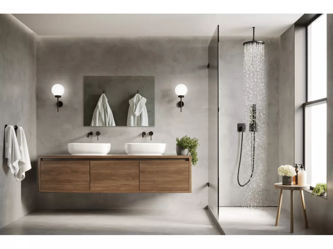 Grand miroir de salle de bain Glamour sans cadre 100x70 cm