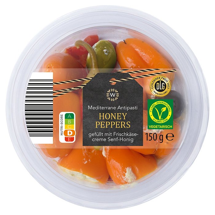 WONNEMEYER Mediterrane Antipasti 150 g, Honey Peppers