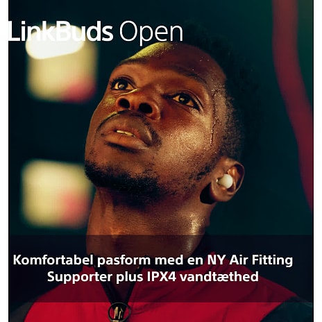 Sony LinkBuds Open trådløse in-ear høretelefoner – hvid