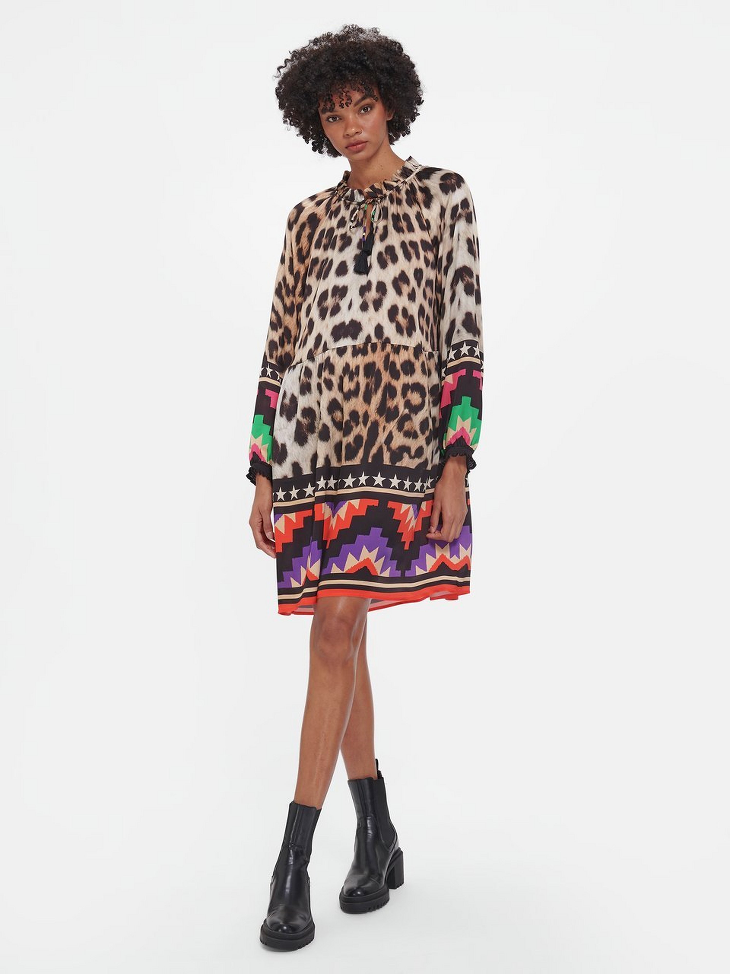 Kleid mit Animal-Muster