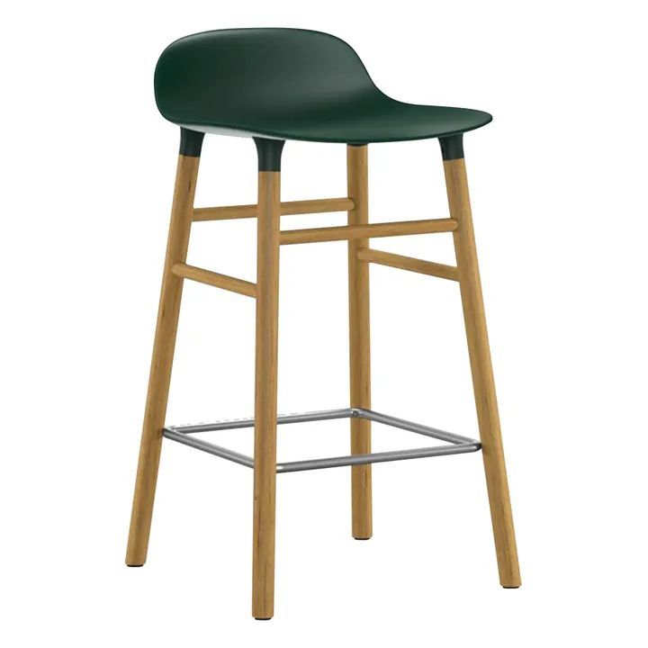 Normann Copenhagen Tabouret Form en chêne | Vert