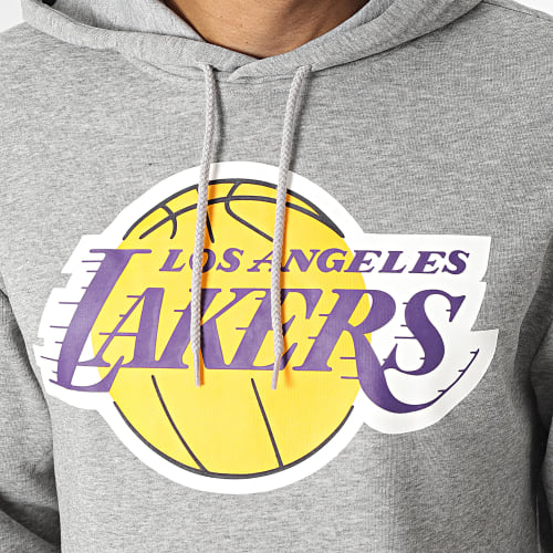 Sweat Capuche A Bandes NBA Colour Block Los Angeles Lakers 60416367 Gris Chiné
