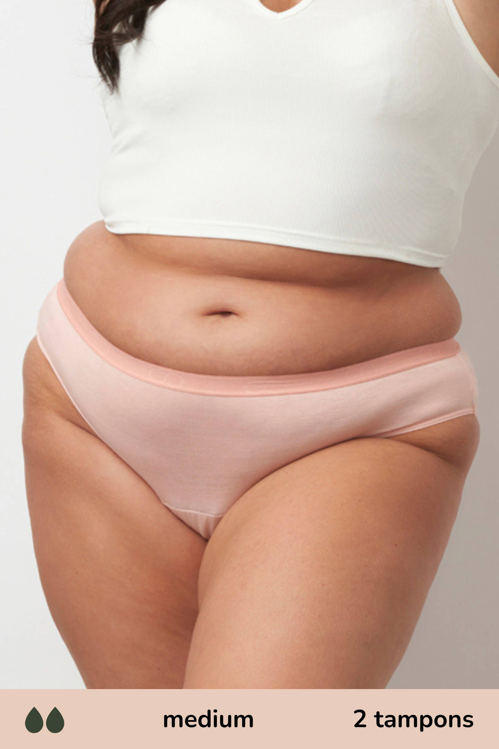 Moodies Undies menstruatieslip Medium roze