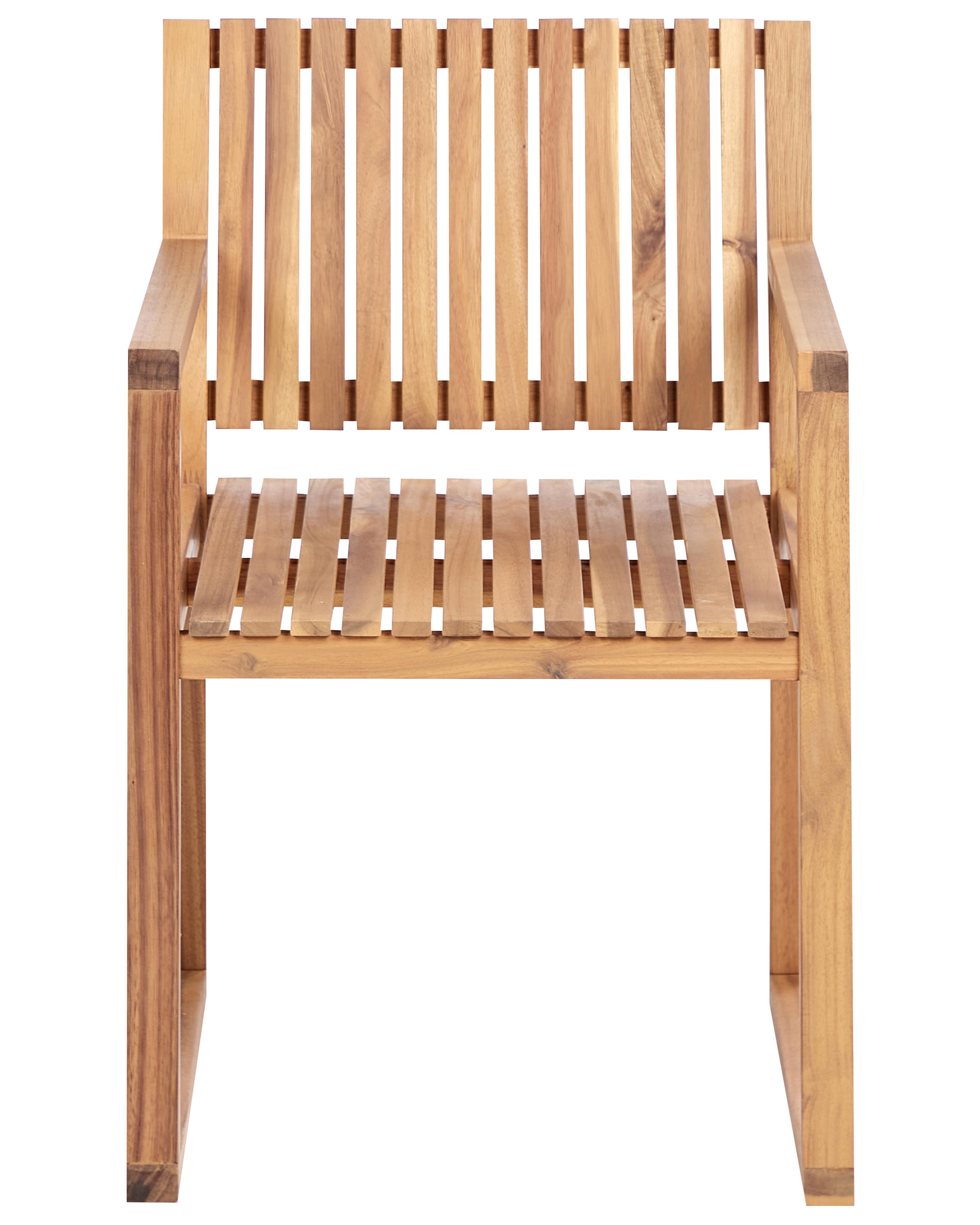 Set van 2 tuinstoelen SASSARI II Gecertificeerd acaciahout Lichtbruin