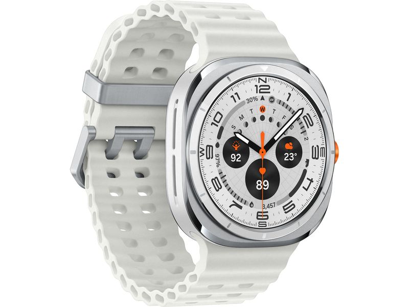 Samsung Galaxy Watch Ultra LTE 47 mm Titanium White Schlanke Smartwatch mit erweitertem Gesundheits- und Schlaftracking