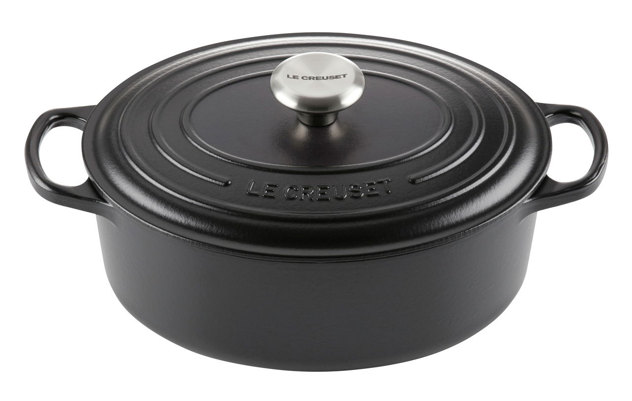 LE CREUSET Bräter Oval 29cm Schwarz SIGNATURE
