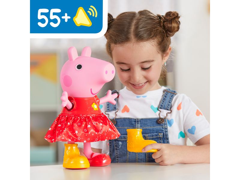 Hasbro Spielfigurenset Peppas Matschepfützen-Party -FR- Interaktive Puppe mit Soundeffekten