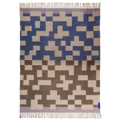 Mette Ditmer Maze Plaid, Chocolate, 130x190 cm