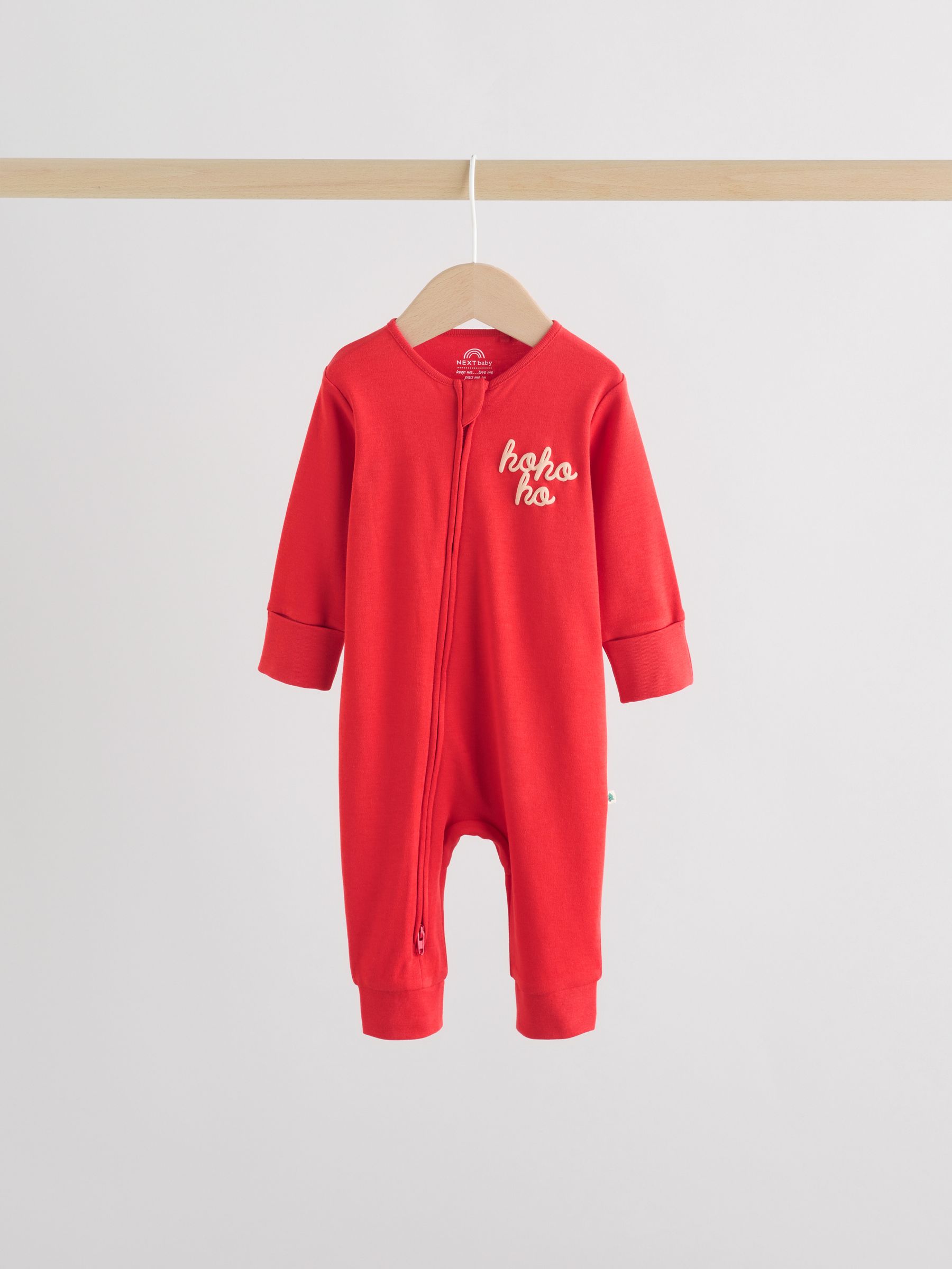 Rood - Kerst babypyjama's 3 stuks (0mnd-3jr)