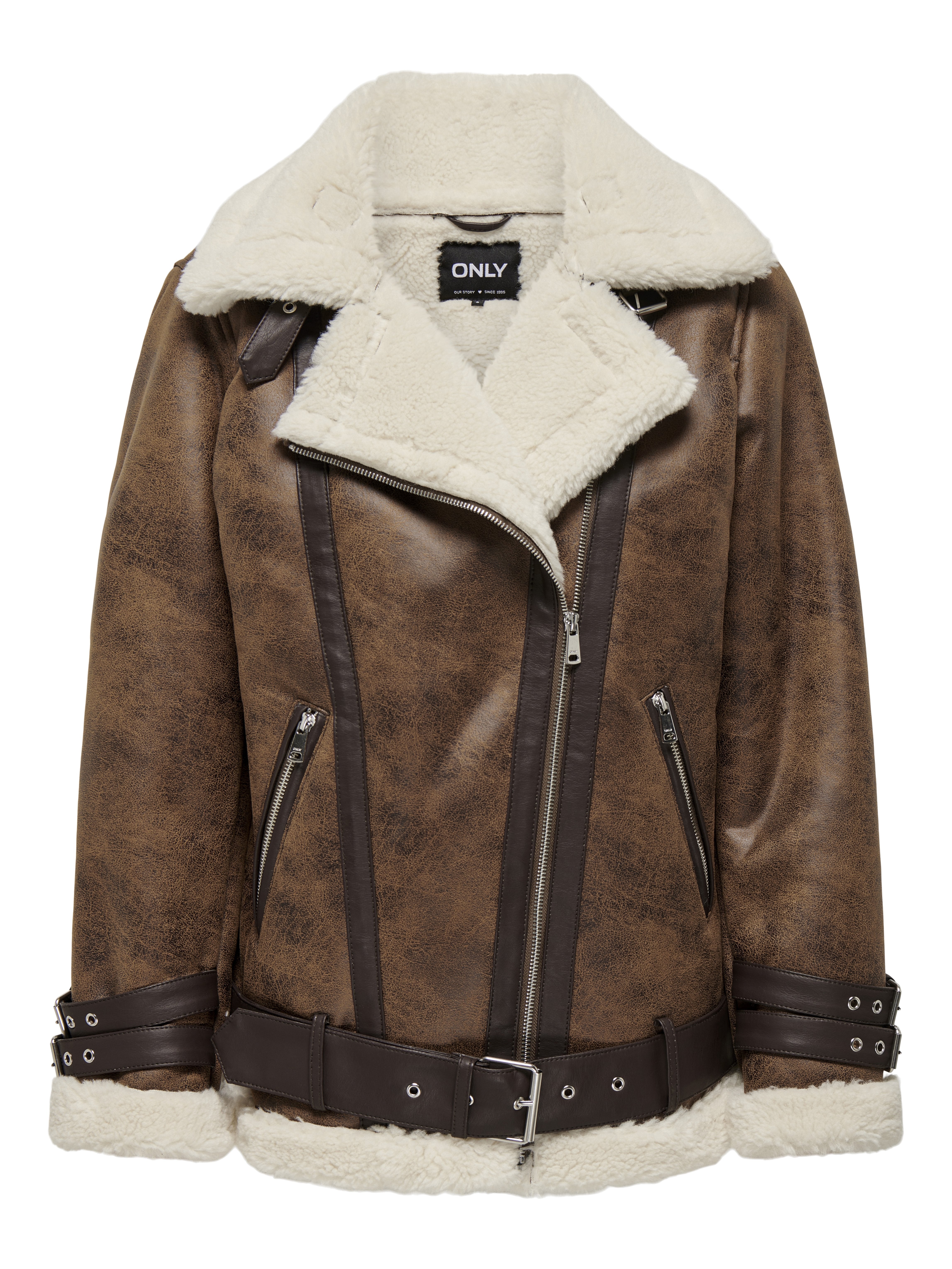 ONLOLYMPIA Kunstlederjacke Chocolate Chip