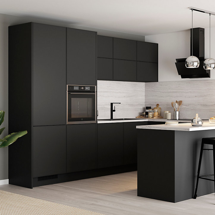 Fileur d'angle GoodHome Pasilla Noir H. 71.5 cm x l. 59 mm x Ep. 5 mm