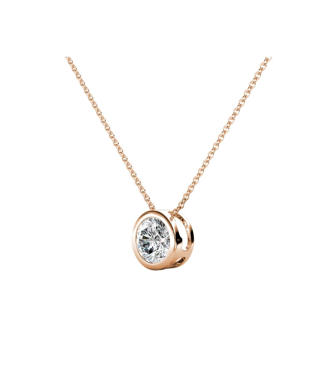 Pendentifs Simplicity - Or Rosé et Cristal