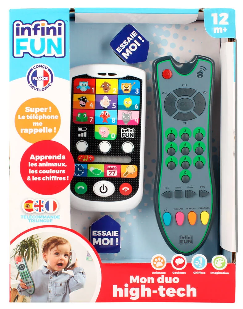 MON DUO HIGH-TECH TELEPHONE + TELECOMMANDE