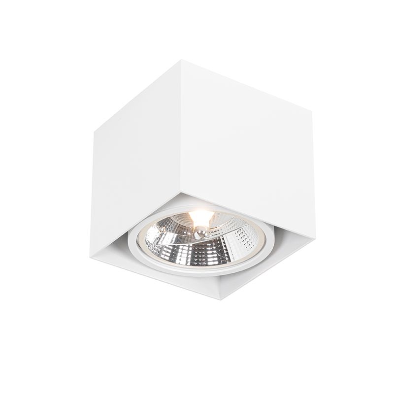 Design opbouwspot wit vierkant GU10 111mm - Box