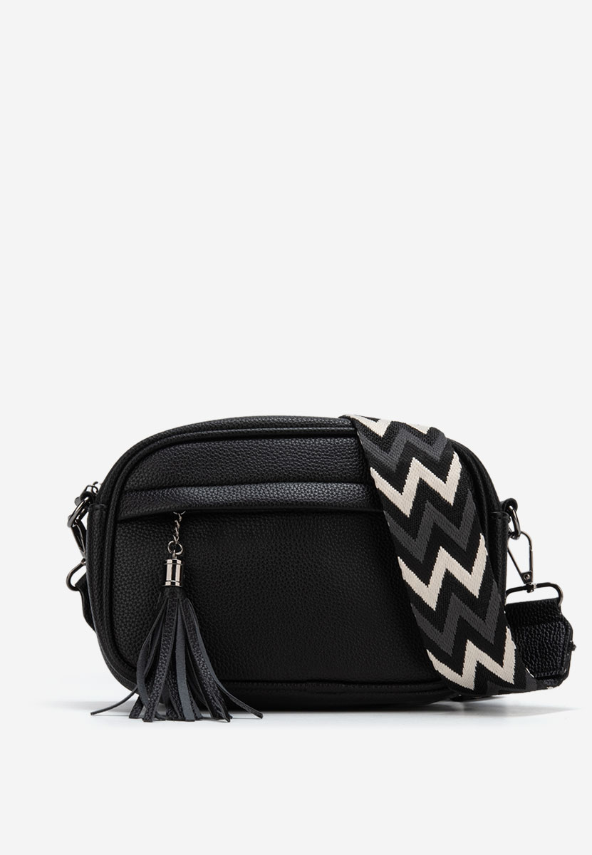 Sac bandoulière femme noire Misina