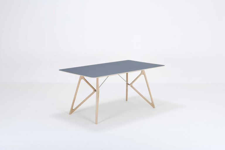 Gazzda Tink Tafel linoleum 160x90 whitewash Dark Olive