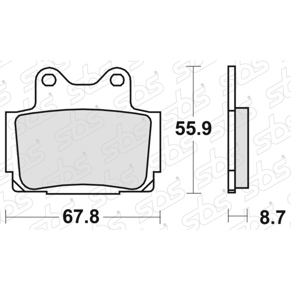SBS - Plaquettes de frein 570 LS