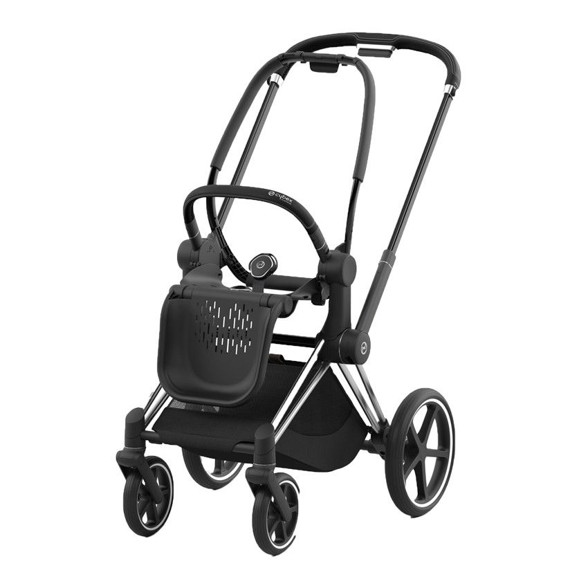 Châssis poussette Priam - Chrome Noir - Ecru