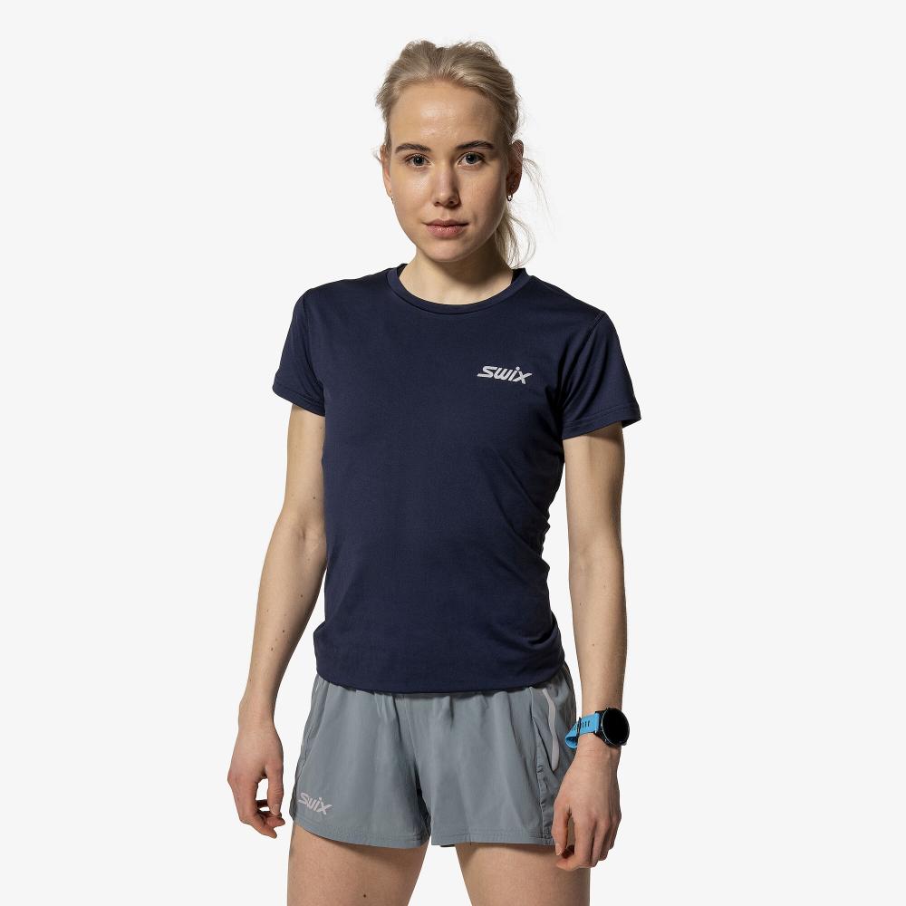 Swix Pace NTS Short Sleeve Baselayer Top Womens Dark Navy