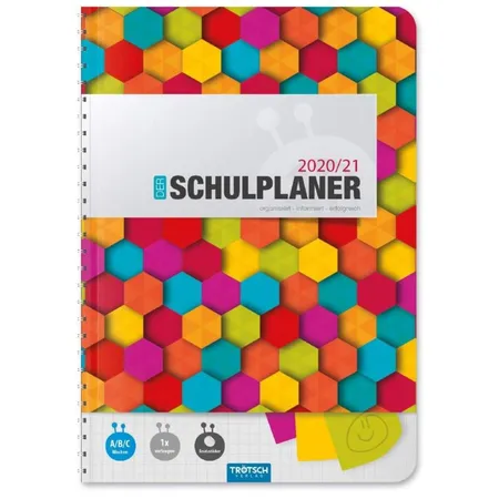 Trötsch Schulplaner A5 2020/2021 Bunt 128 Seiten