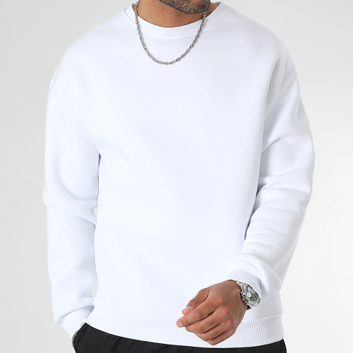 Sweat Crewneck Large 0257 Blanc