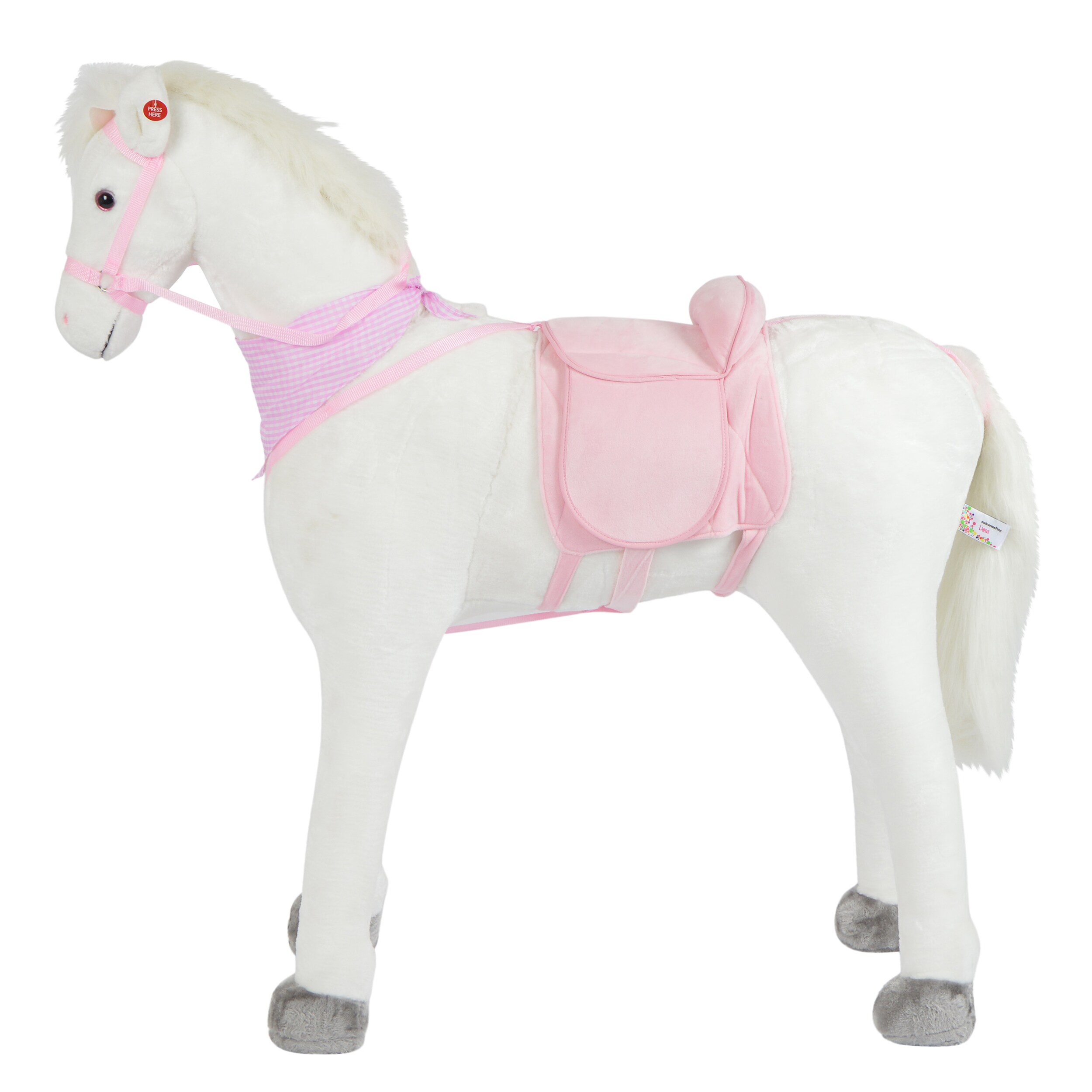 Pink Papaya Stehpferd für Kinder zum Reiten Luna 105 cm