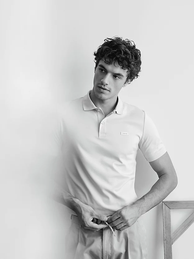 Camisa polo de corte justo