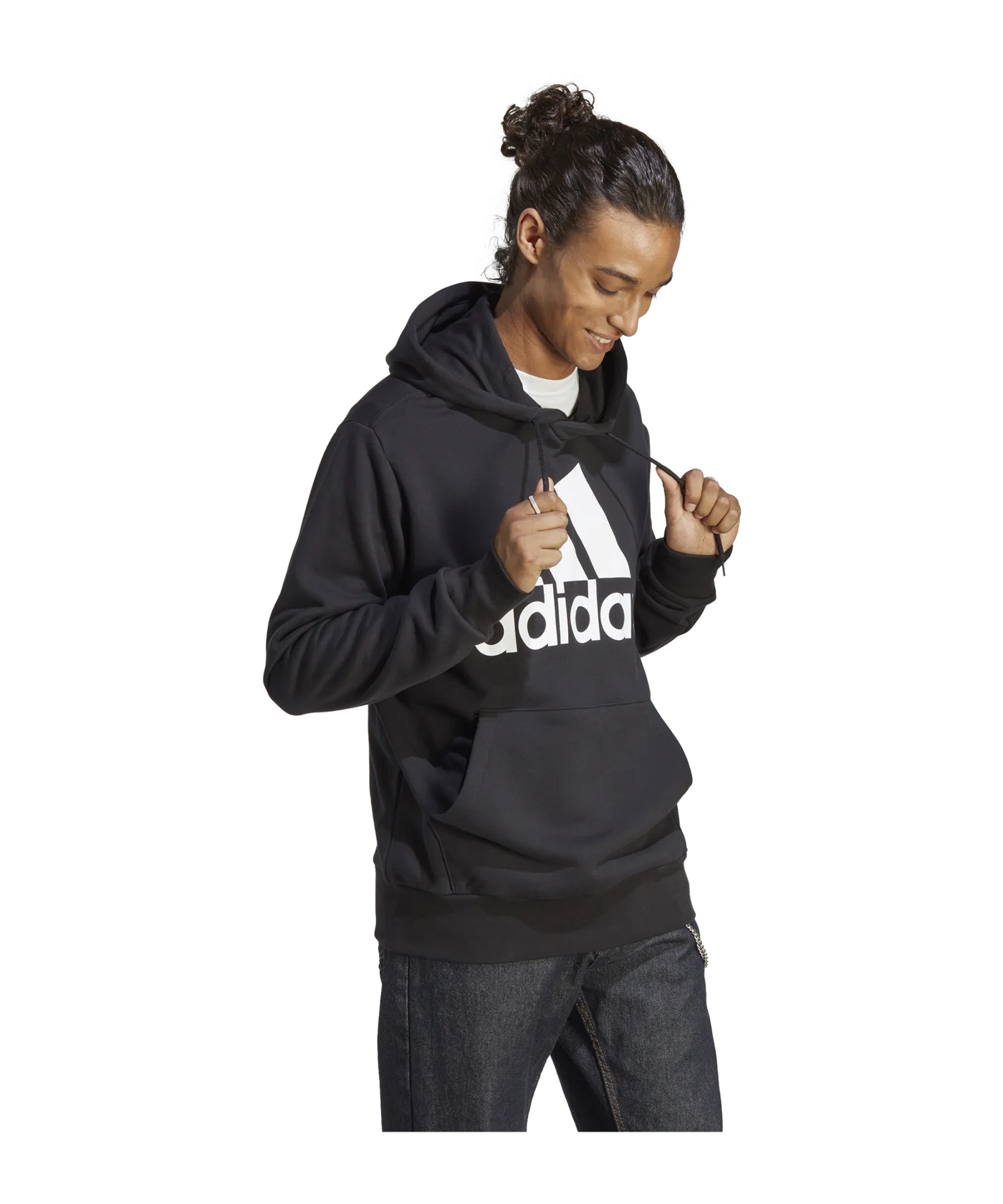 adidas Essentials French Terry Big Logo Hoodie Black