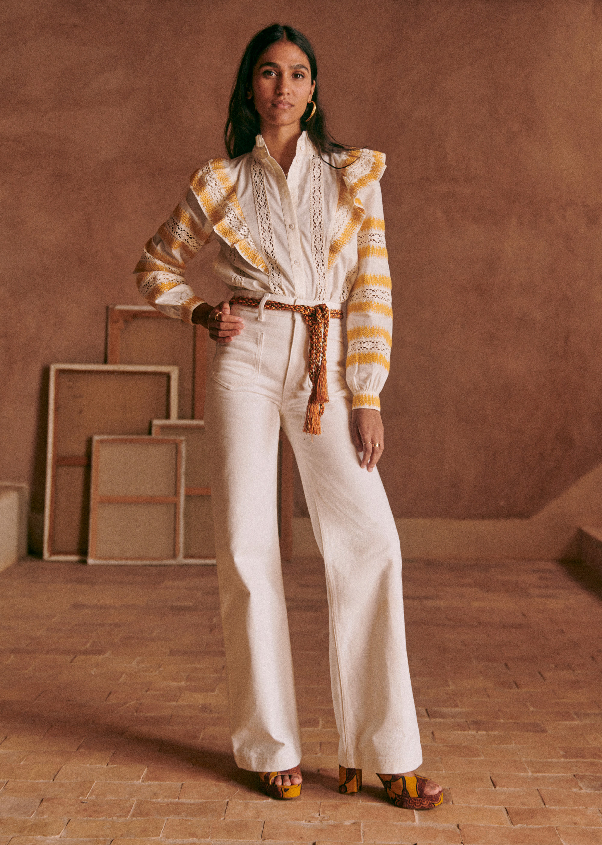 Chemise Fédora - Écru Jaune - E-SHOP/CHEMISES & BLOUSES 5905253