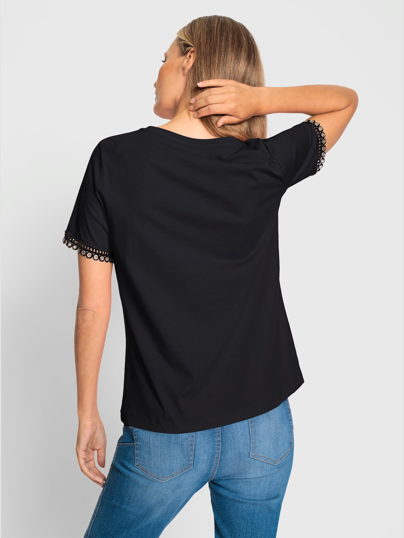 T-shirt œillets et ruban