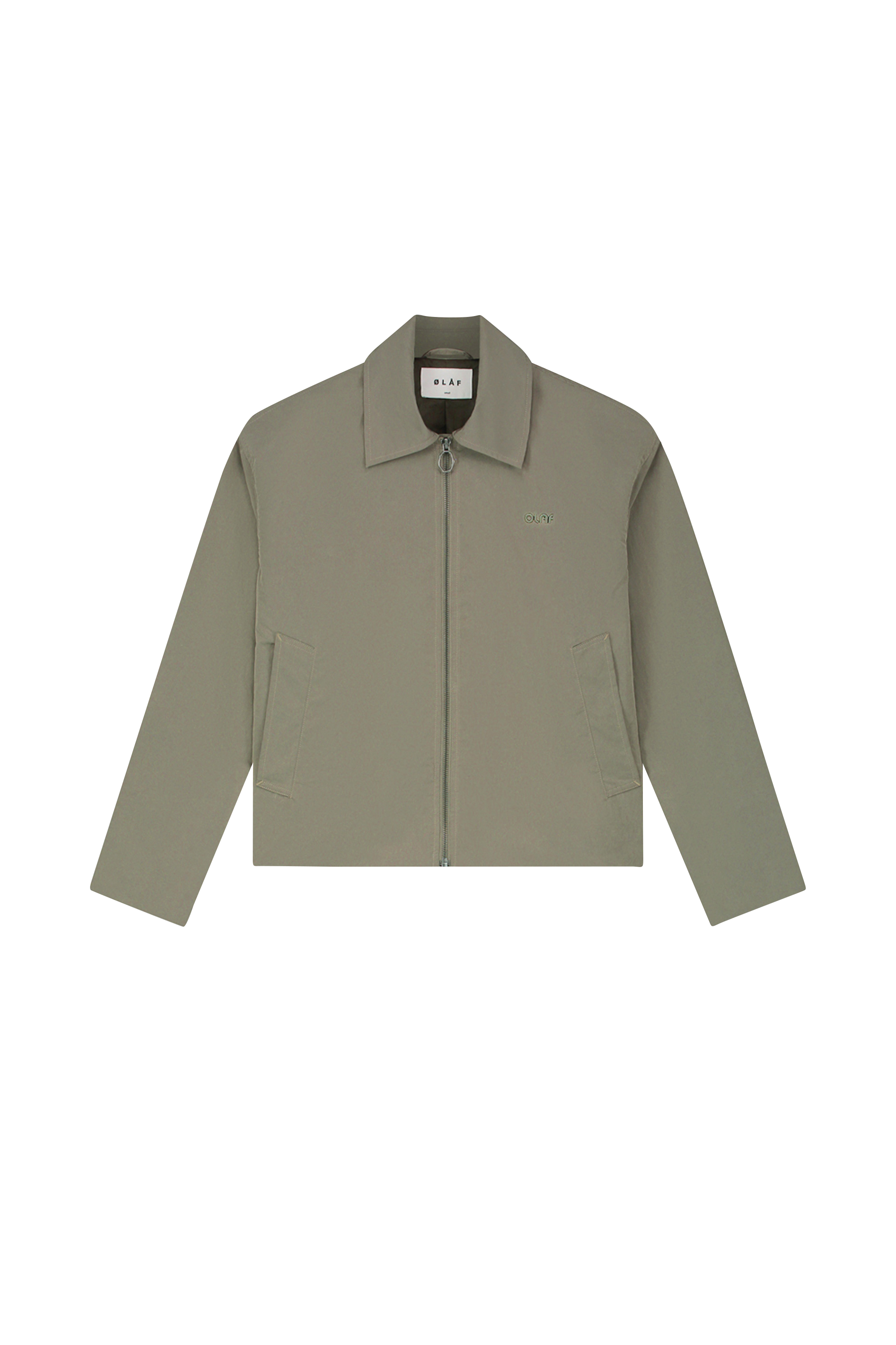 OLAF Veste ZIPPED NYLON JACKET Gris