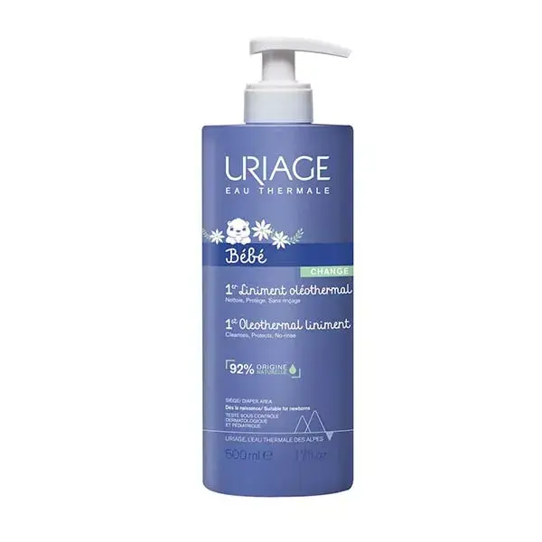Uriage Baby 1st Linimento Oleotérmico de Limpeza Hidratante e Suavizante 500ml